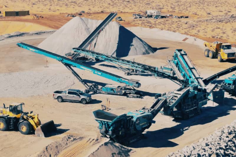 Stone Dust at Southern CA quarry