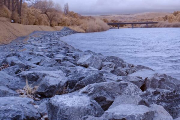 using rip rap for break water