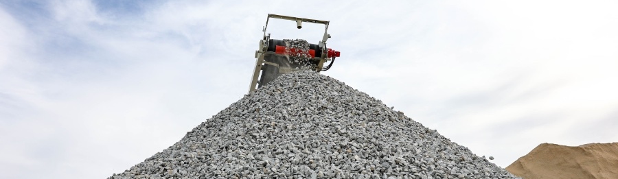 Granite rock quarry in southern California
